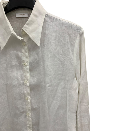 Camicia Donna Caractere Lino Bianco