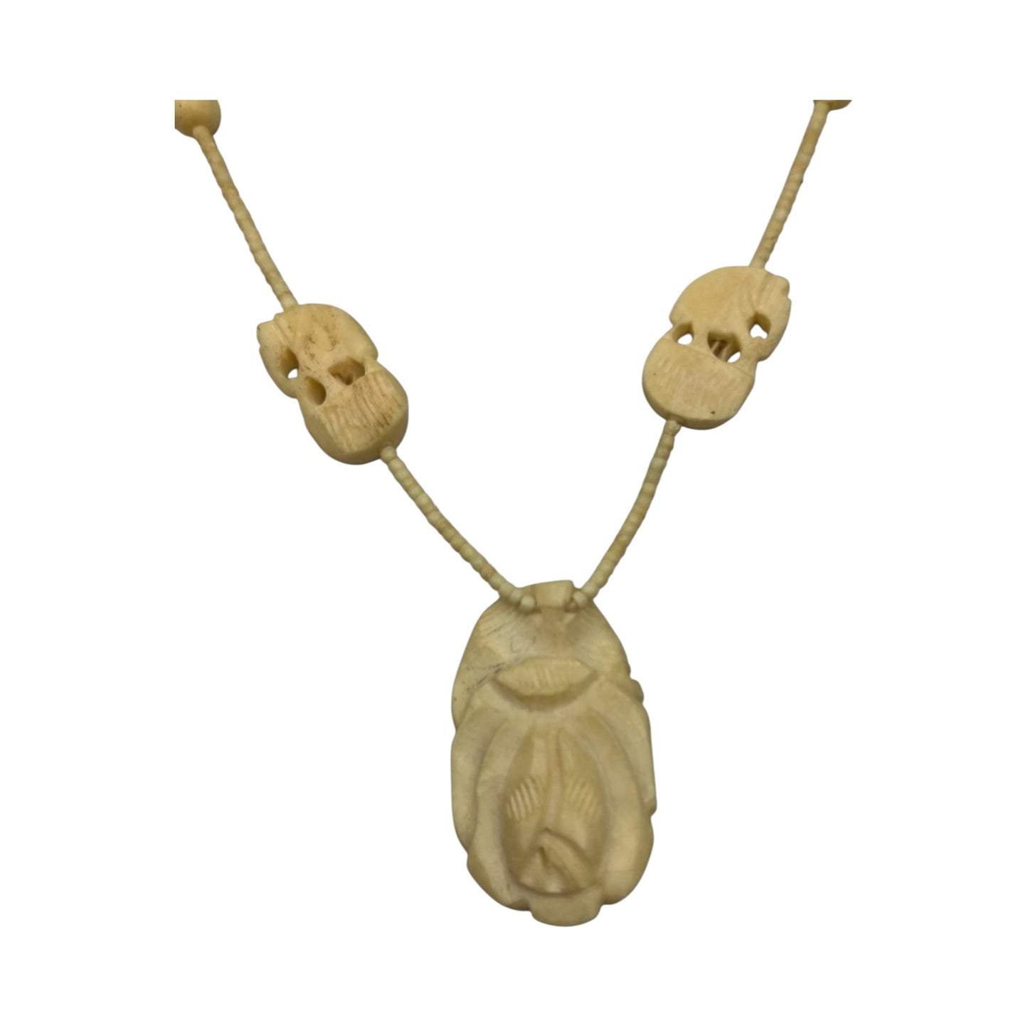 Collana Etnica Vintage Intagliata
