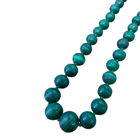 Collana Donna Vintage Malachite Verde