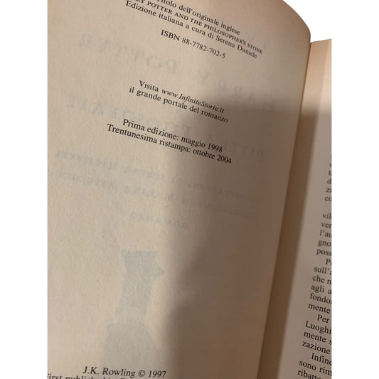 Libro Harry Potter E La Pietra Filosofale