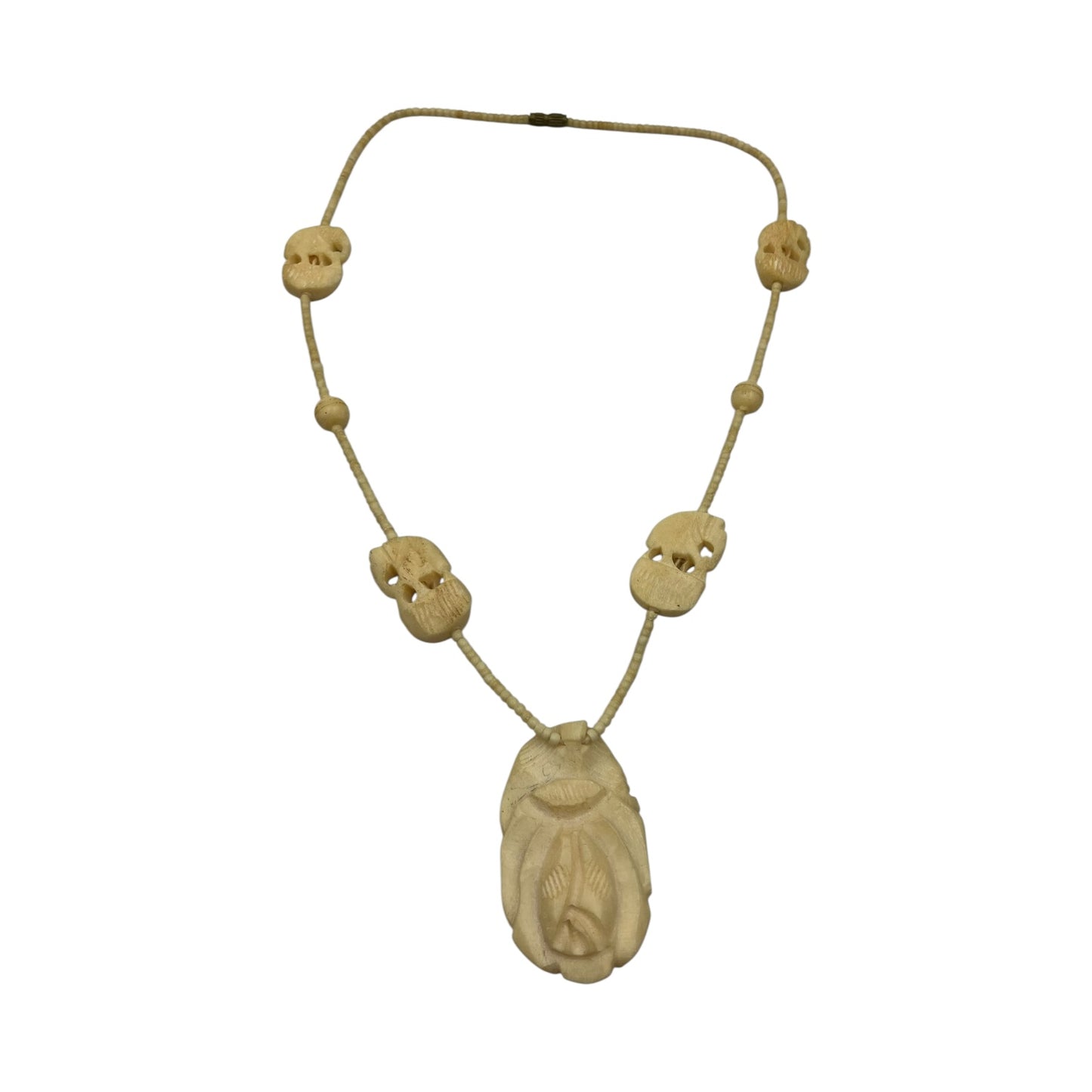 Collana Etnica Vintage Intagliata