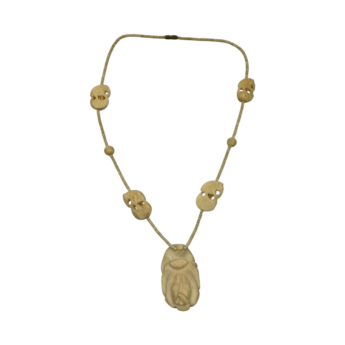 Collana Etnica Vintage Intagliata