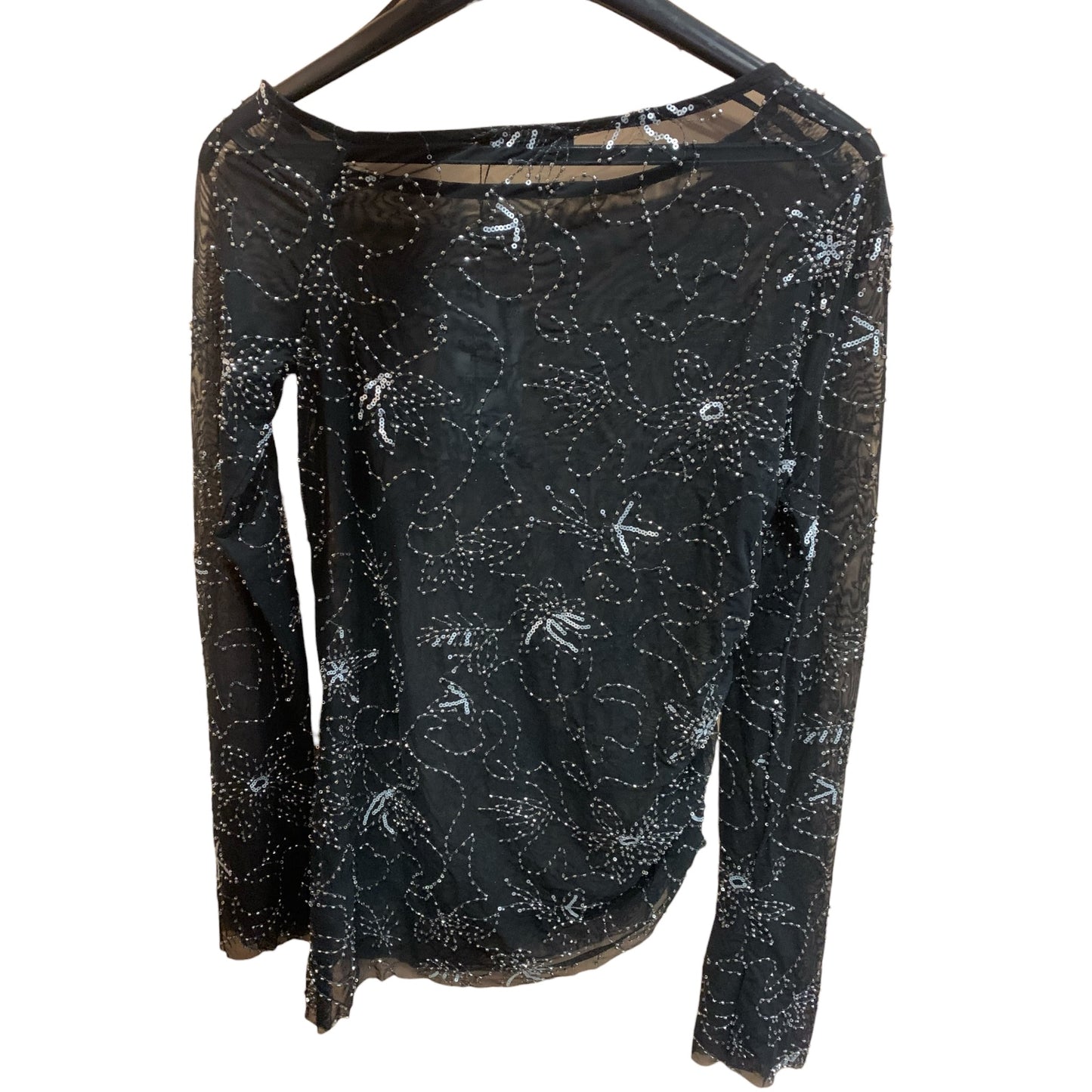 Maglia Donna Zara Semitrasparente Perline