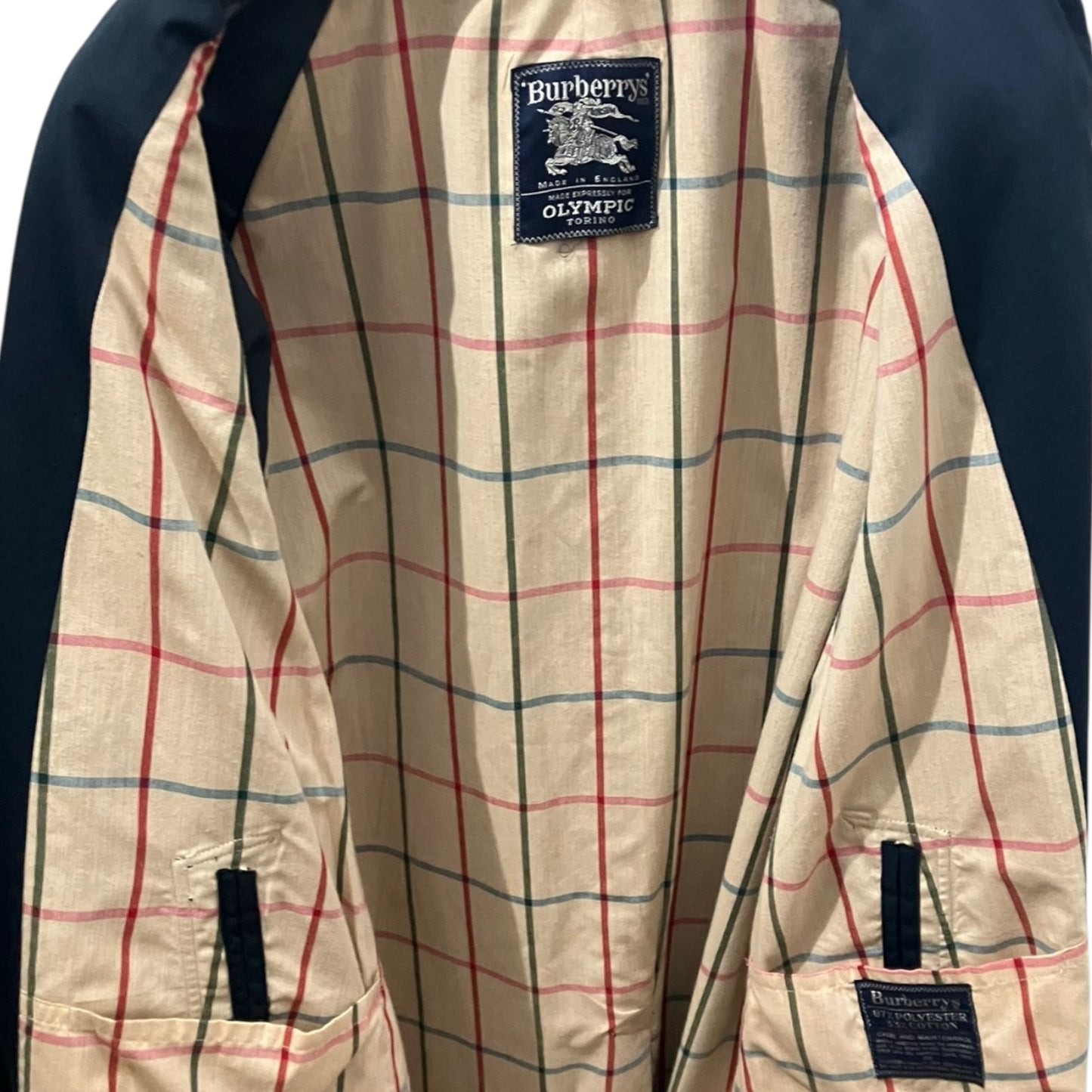 Trench Burberry Vintage Blu