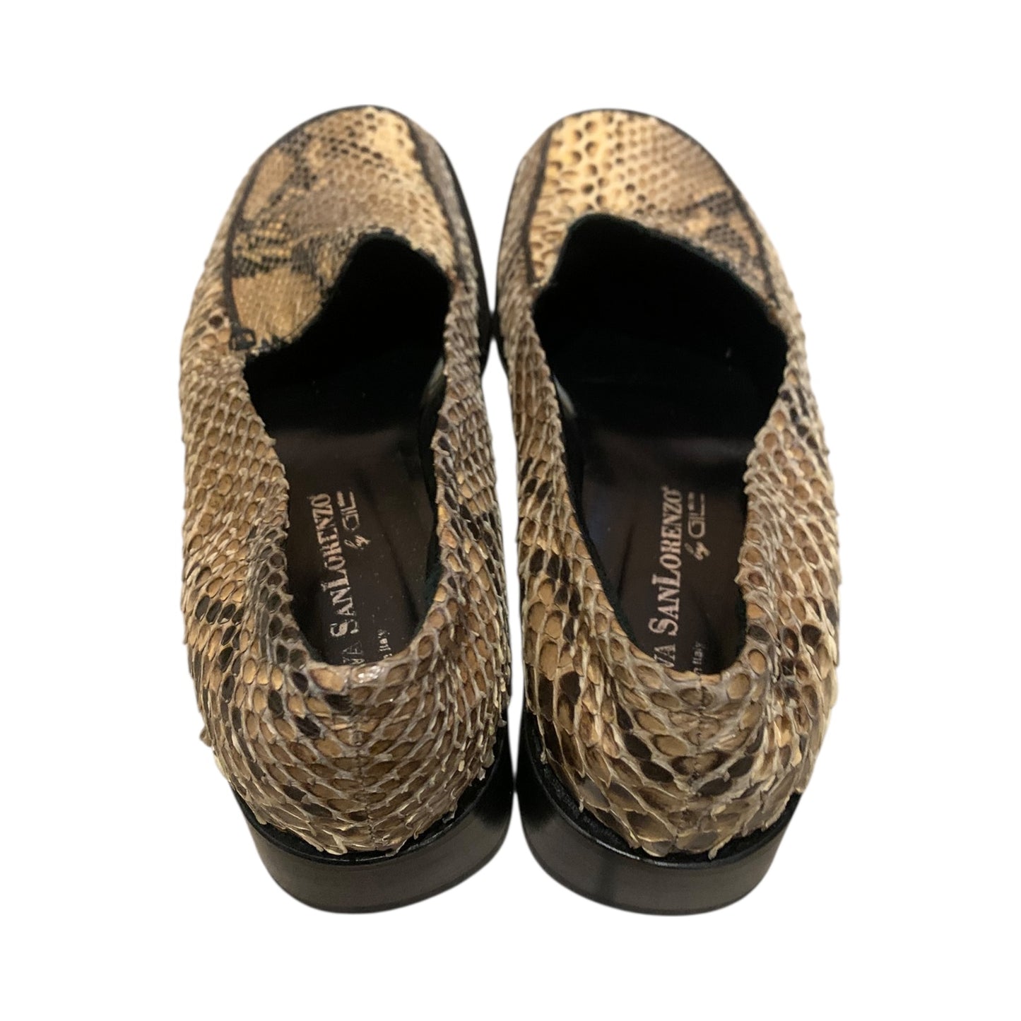 Scarpe Mocassini Donna Vintage Pelle Pitone