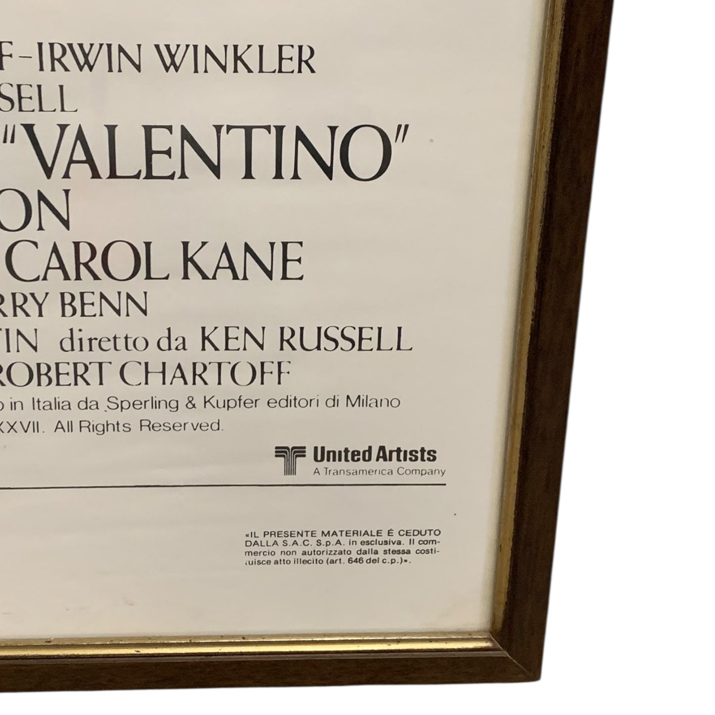 Locandina Cinematografica Valentino