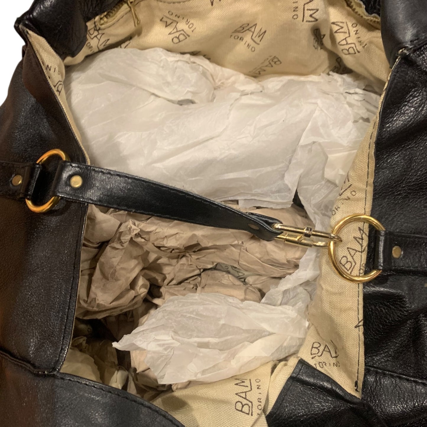 Borsa A Spalla Vintage Pelle Nera