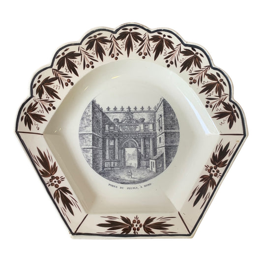 Tris Piatti Epoca Ceramica Dortu Monumenti