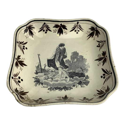Coppia Piatti Ceramica Dortu Epoca Fine 800