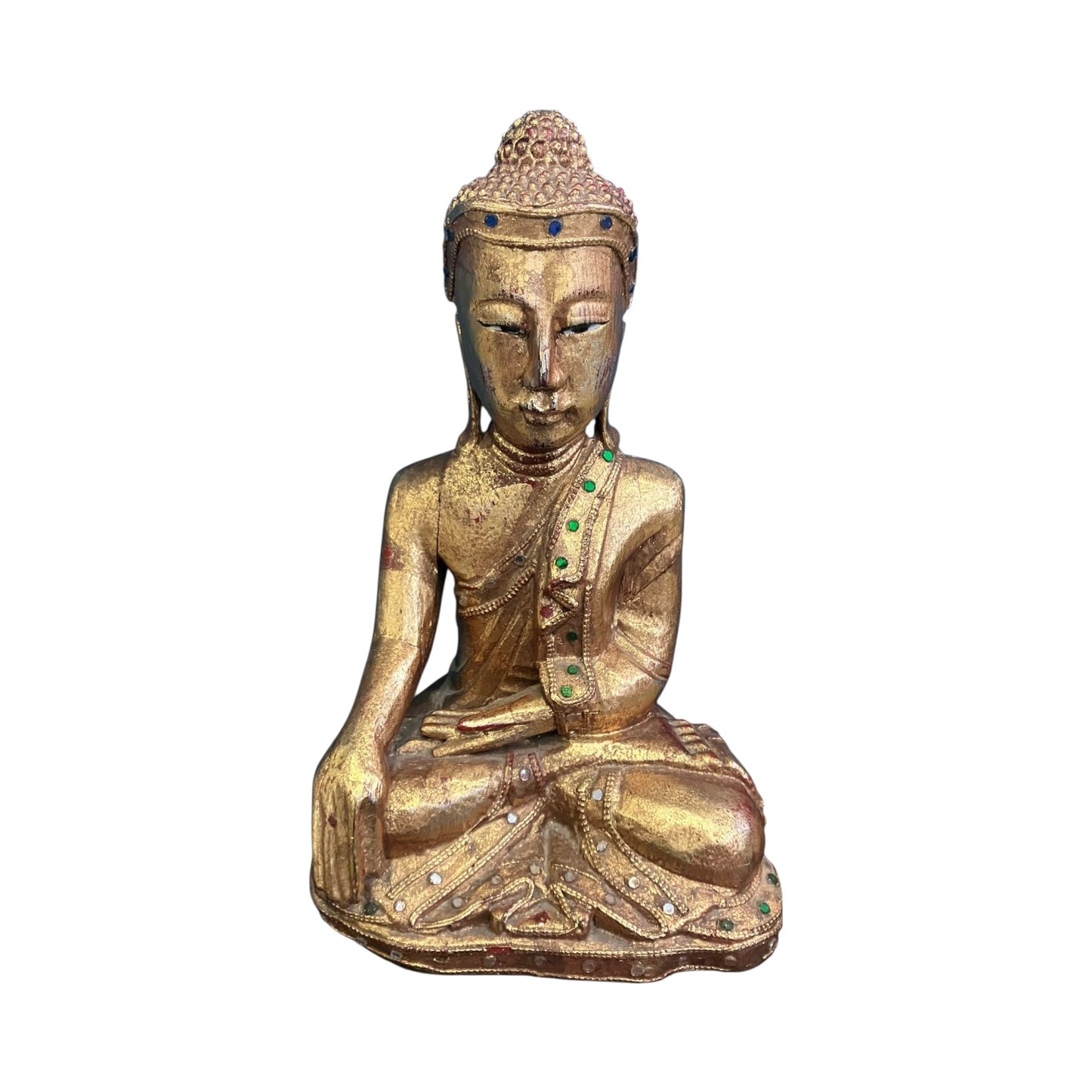 Statua Buddha Tailandese Legno