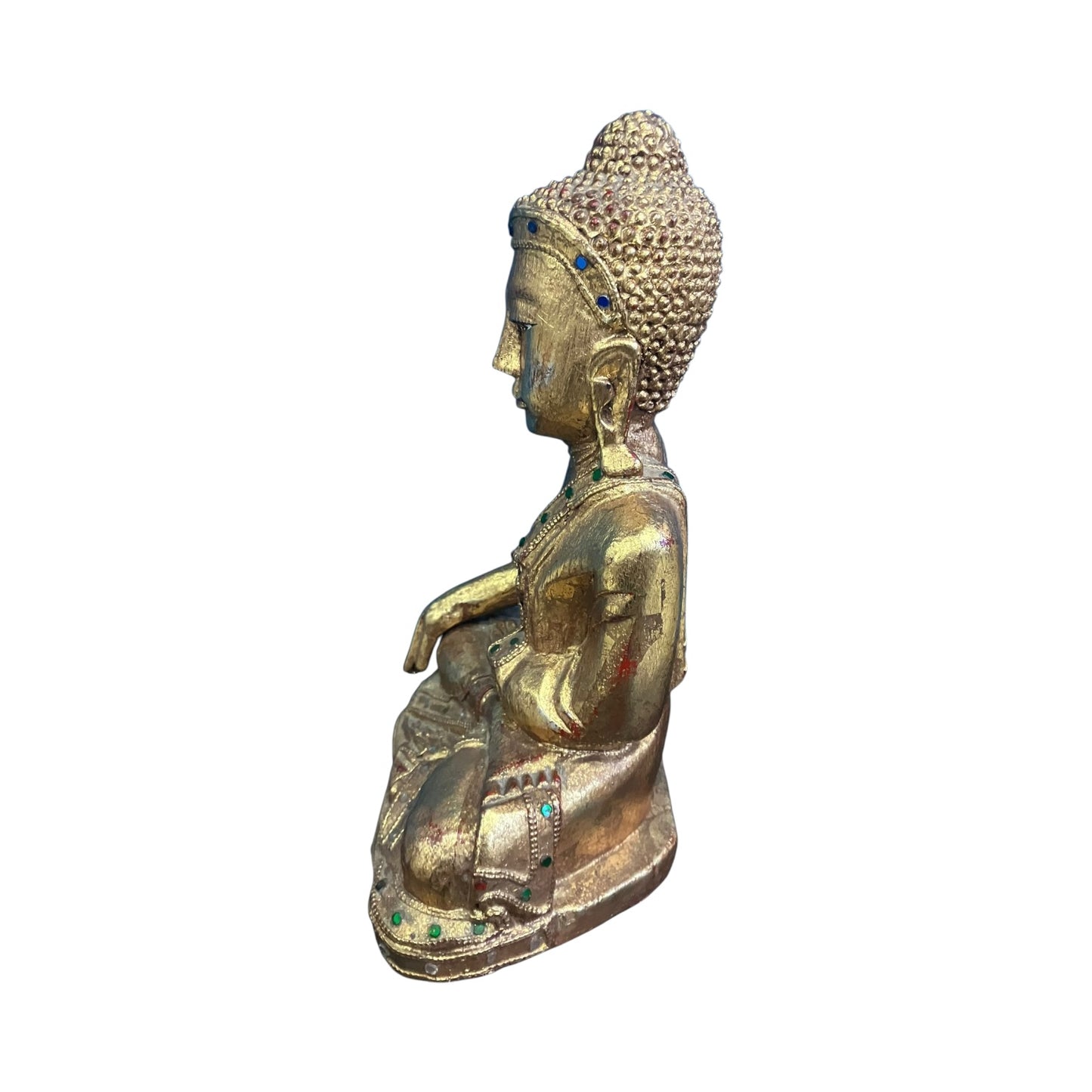 Statua Buddha Tailandese Legno