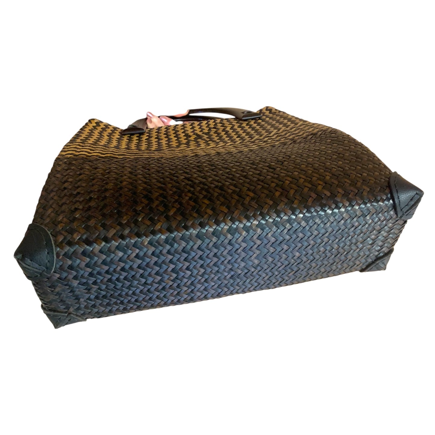 Borsa A Mano Paglia Intrecciata