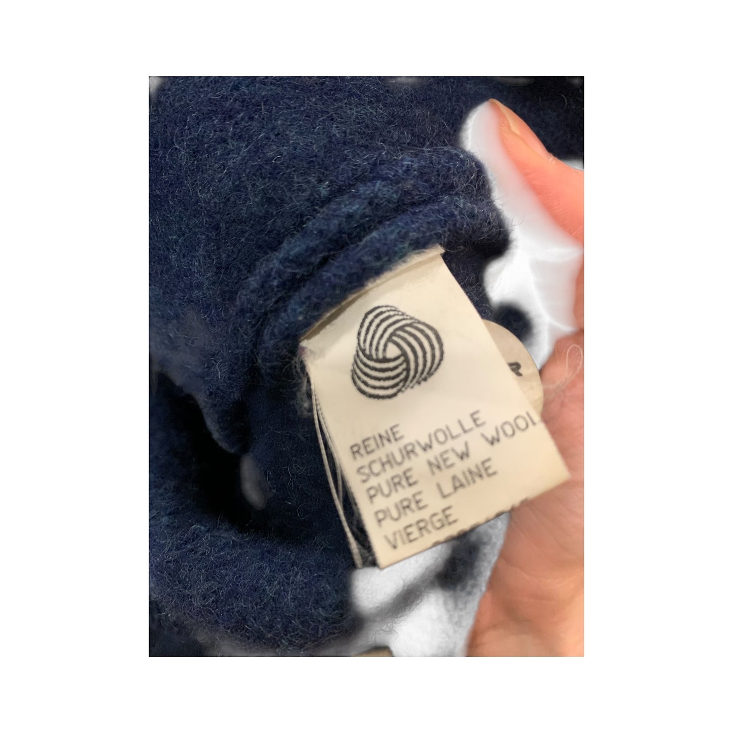 Cappotto Donna Vintage Geiger Lana Blu