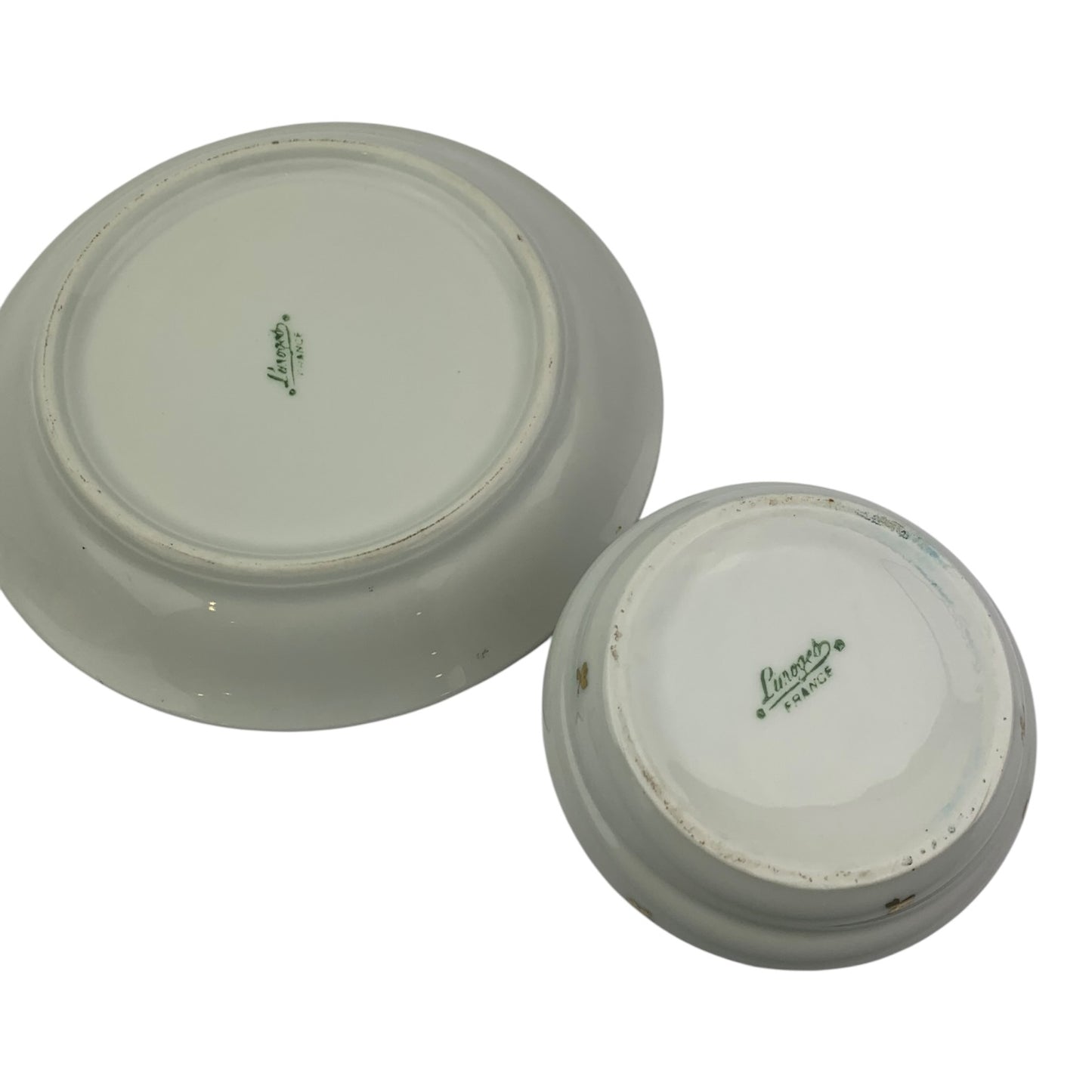Calamaio + Piattino Ceramica Limoges