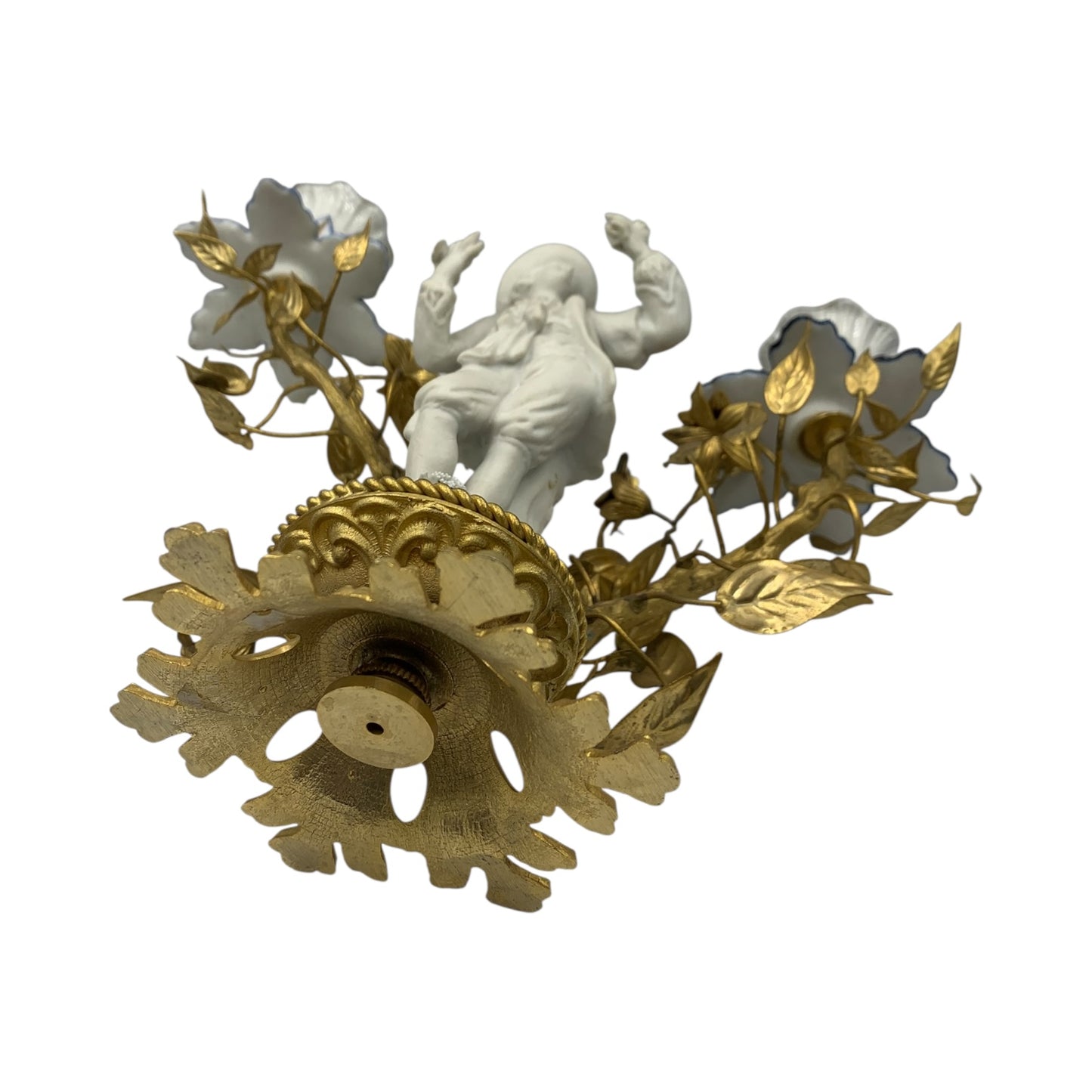 Coppia Candelabri Bisquit Vintage