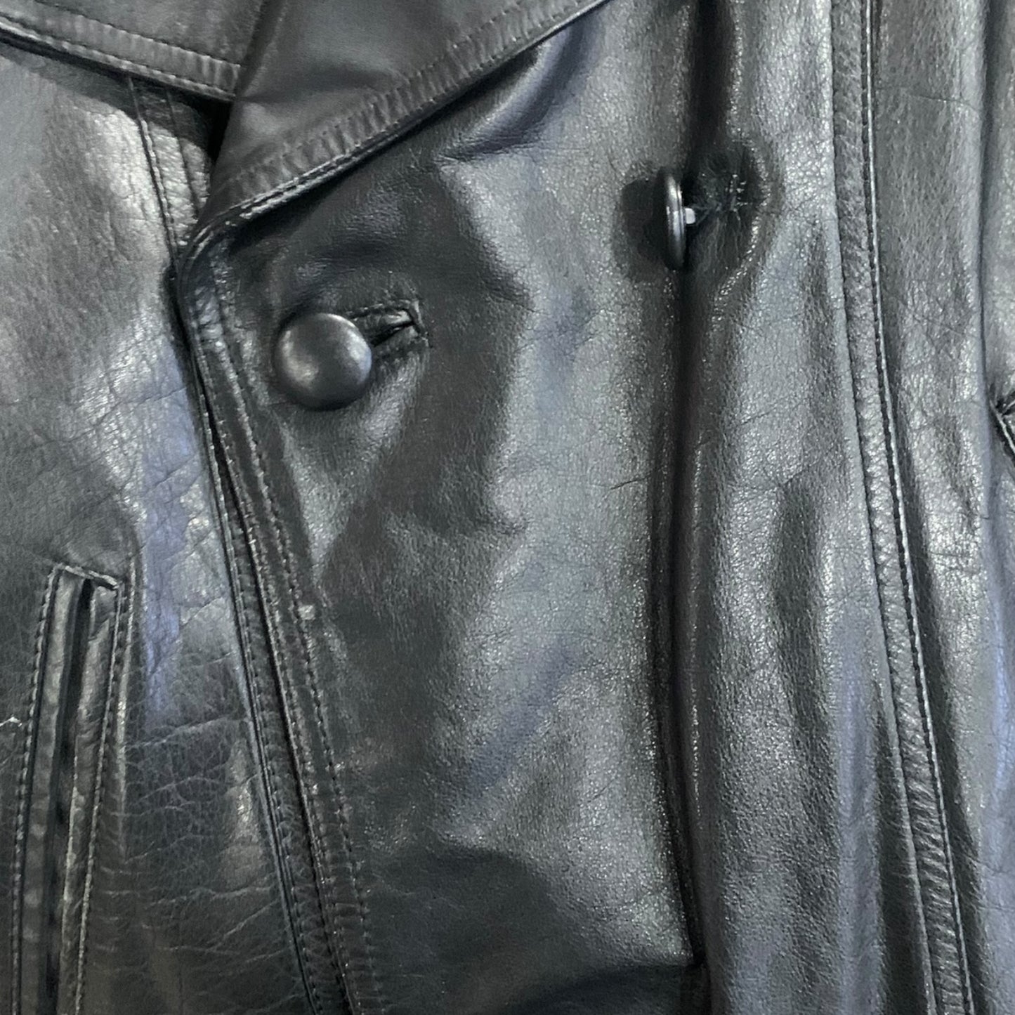 Chiodo Vintage Pelle Doppiopetto