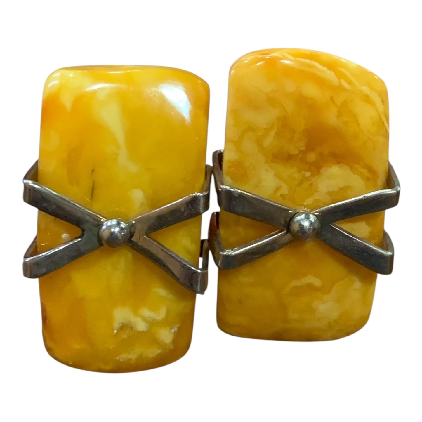 Gemelli Uomo Vintage Ambra