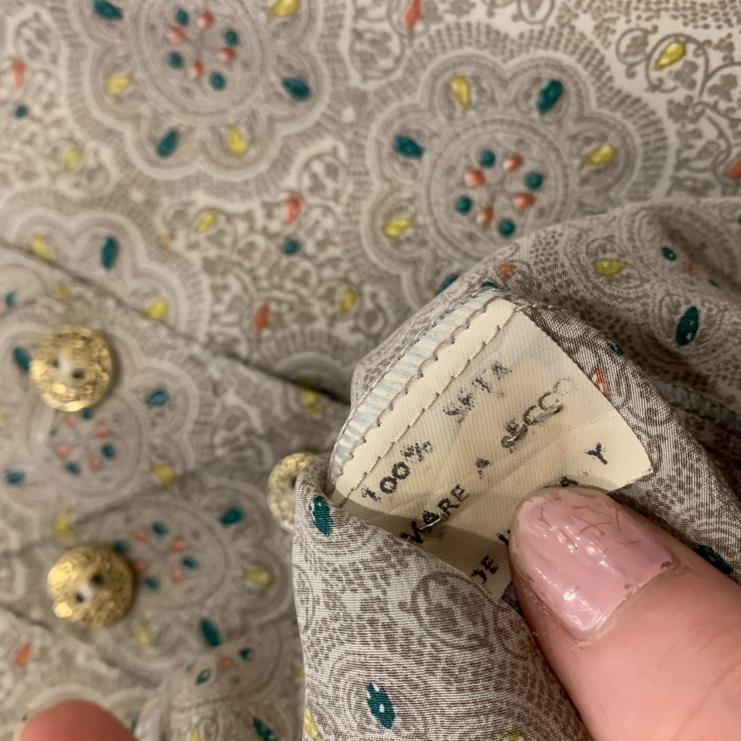 Camicia Donna Seta Blow Up Vintage