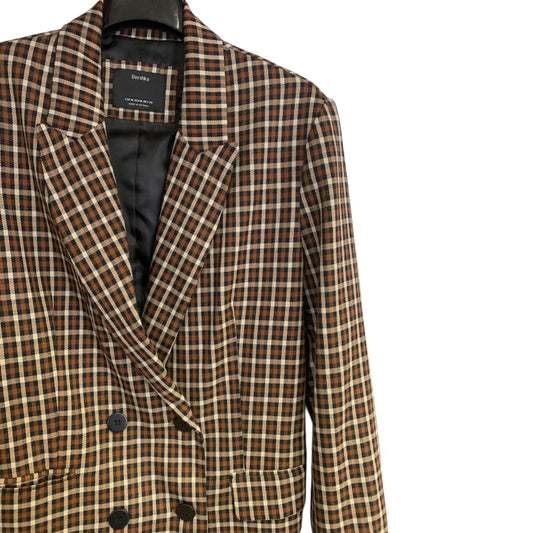 Blazer Donna Bershka Doppiopetto Marrone