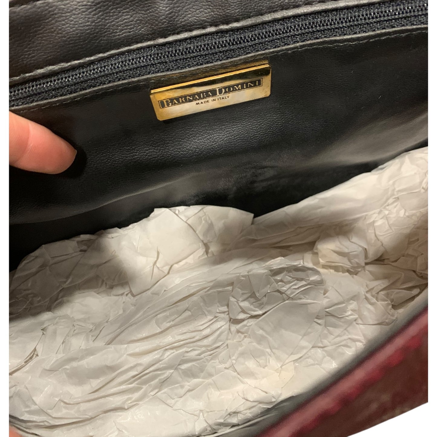Borsa Tracolla Vintage Pelle Bordeaux