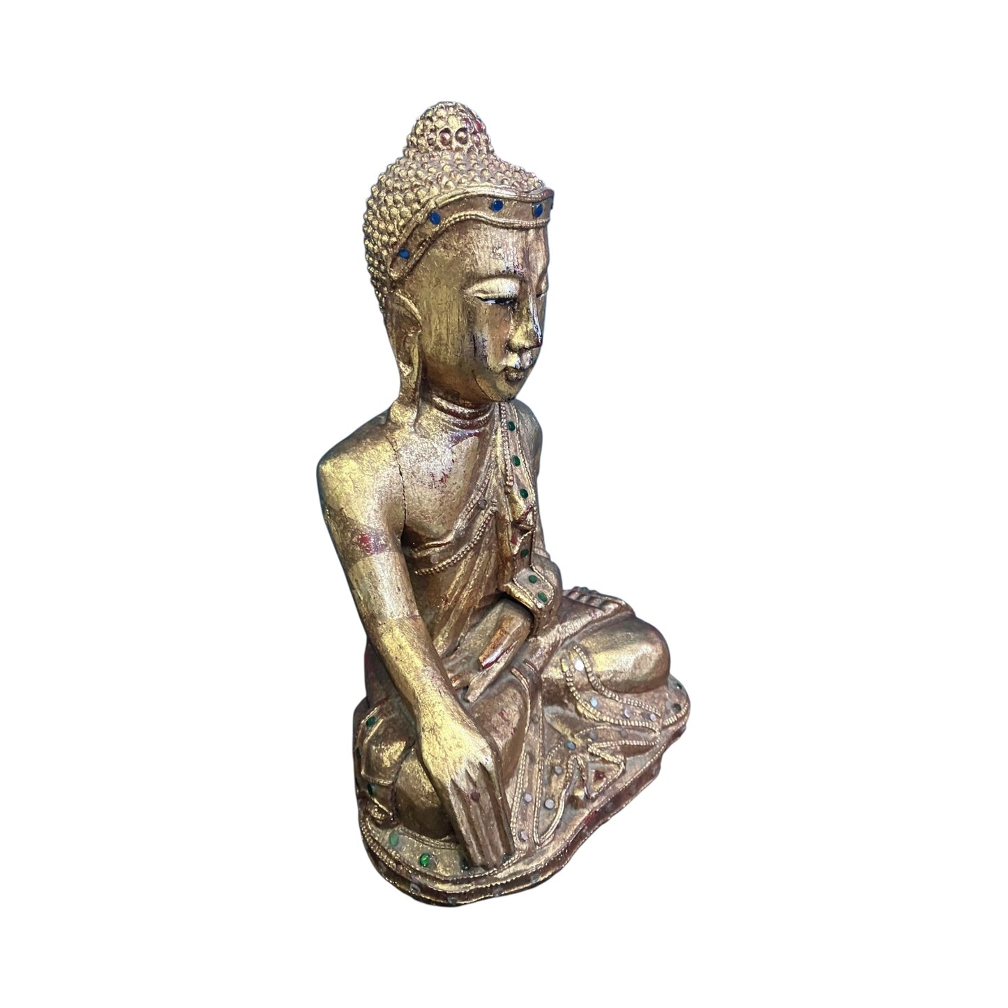 Statua Buddha Tailandese Legno