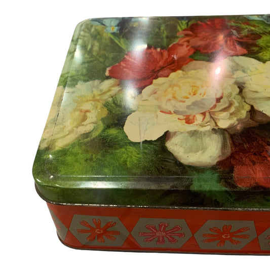 Scatola Latta Vintage Fiori