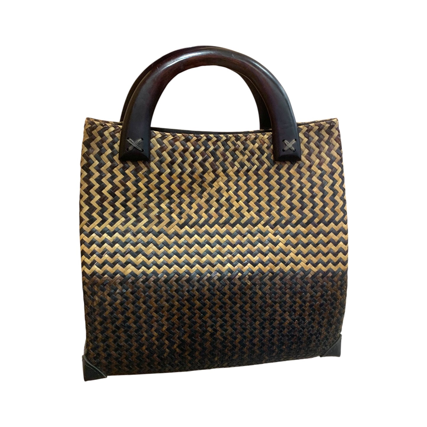 Borsa A Mano Paglia Intrecciata