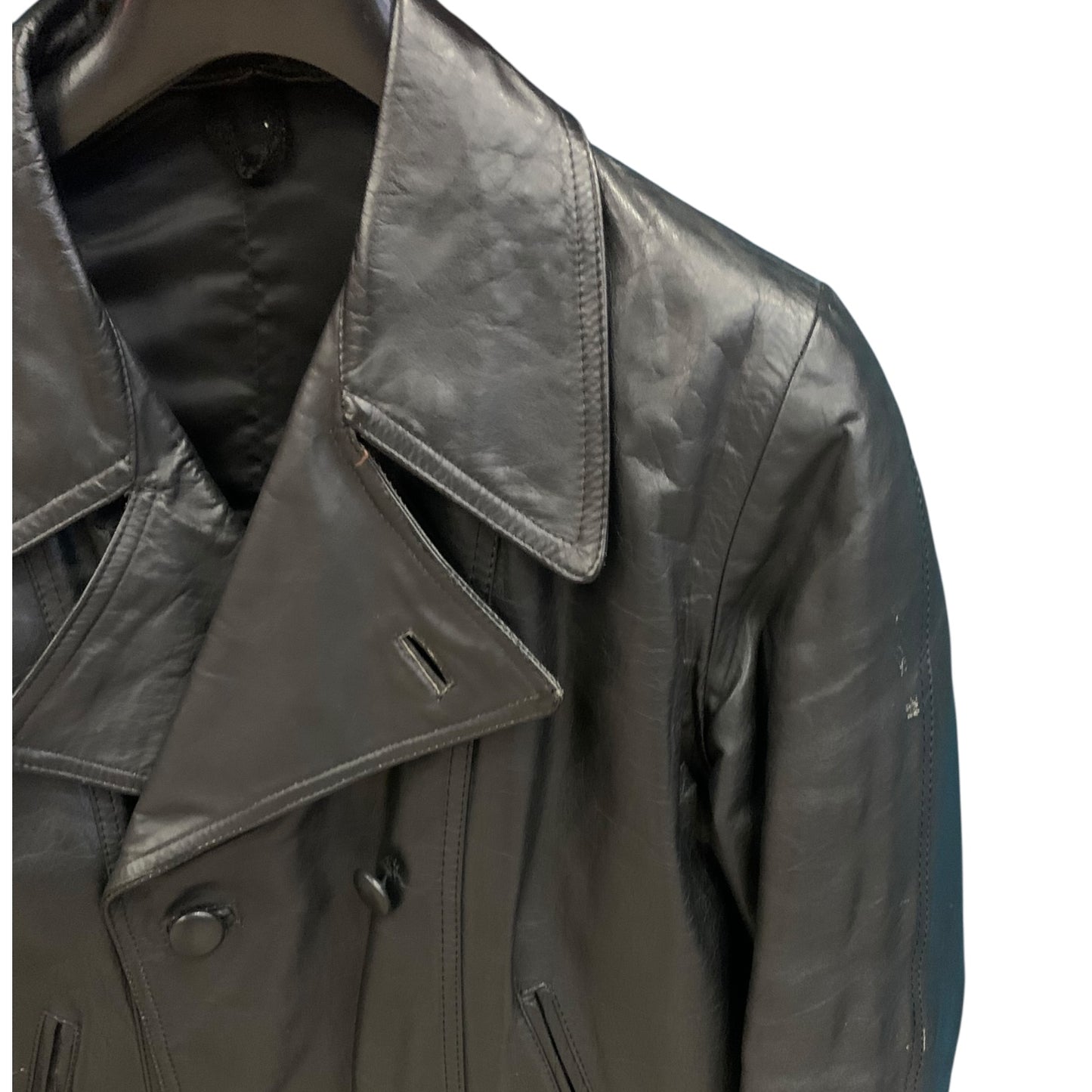 Chiodo Vintage Pelle Doppiopetto