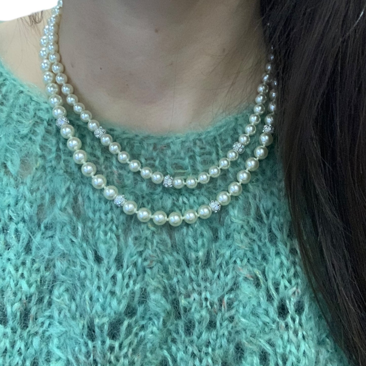 Collana Bigiotteria Vintage Perline