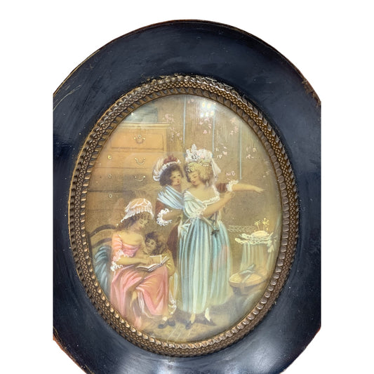 Quadretto Miniatura Epoca Scena Classica