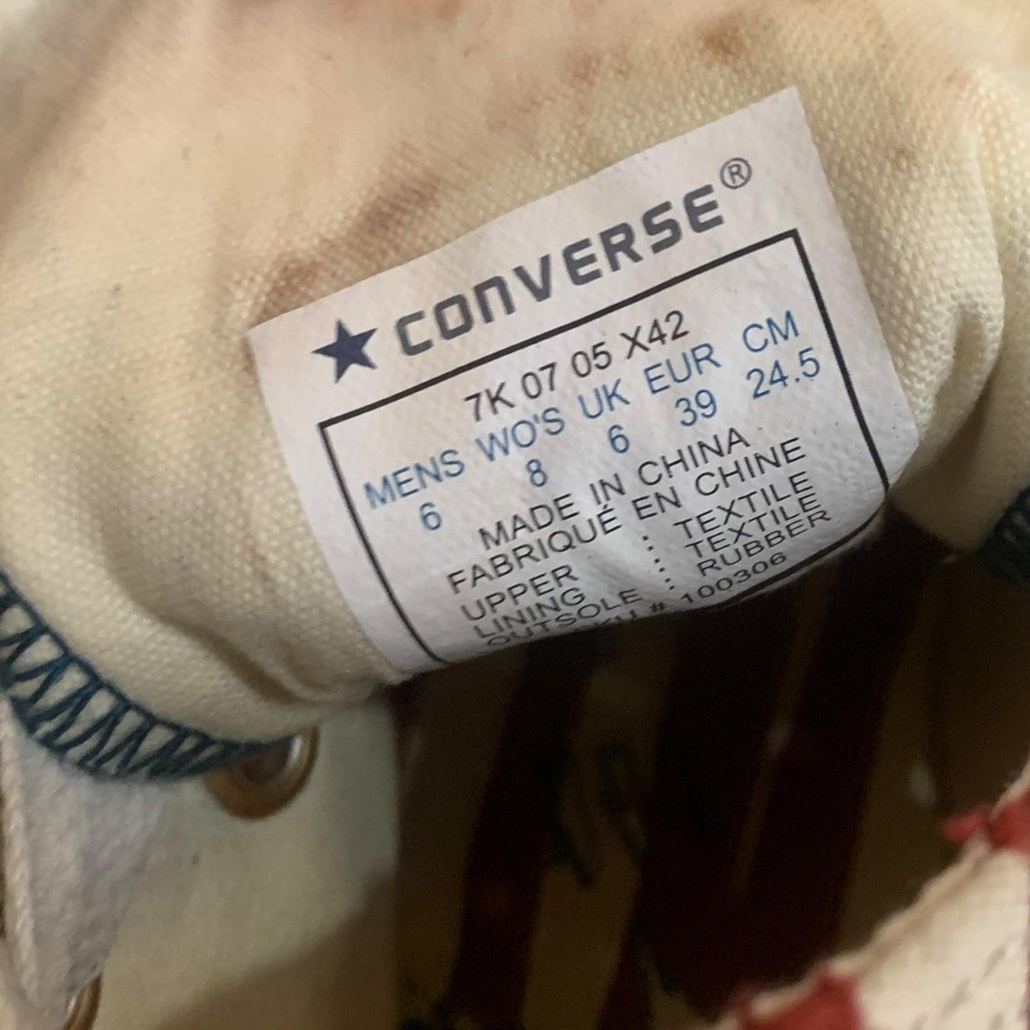 Scarpe Converse Bandiera