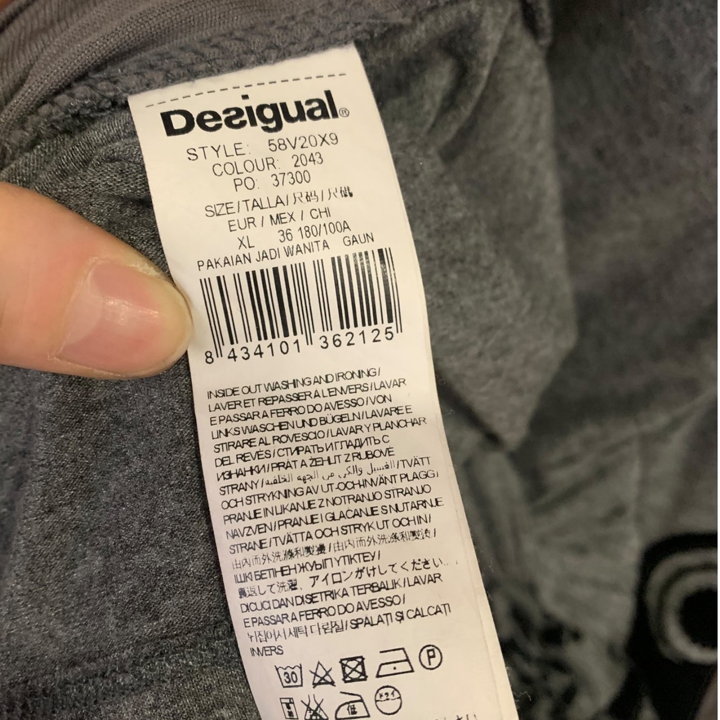 Abito Donna Desigual Grigio