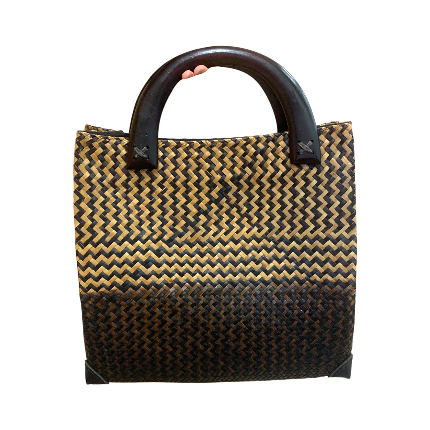 Borsa A Mano Paglia Intrecciata