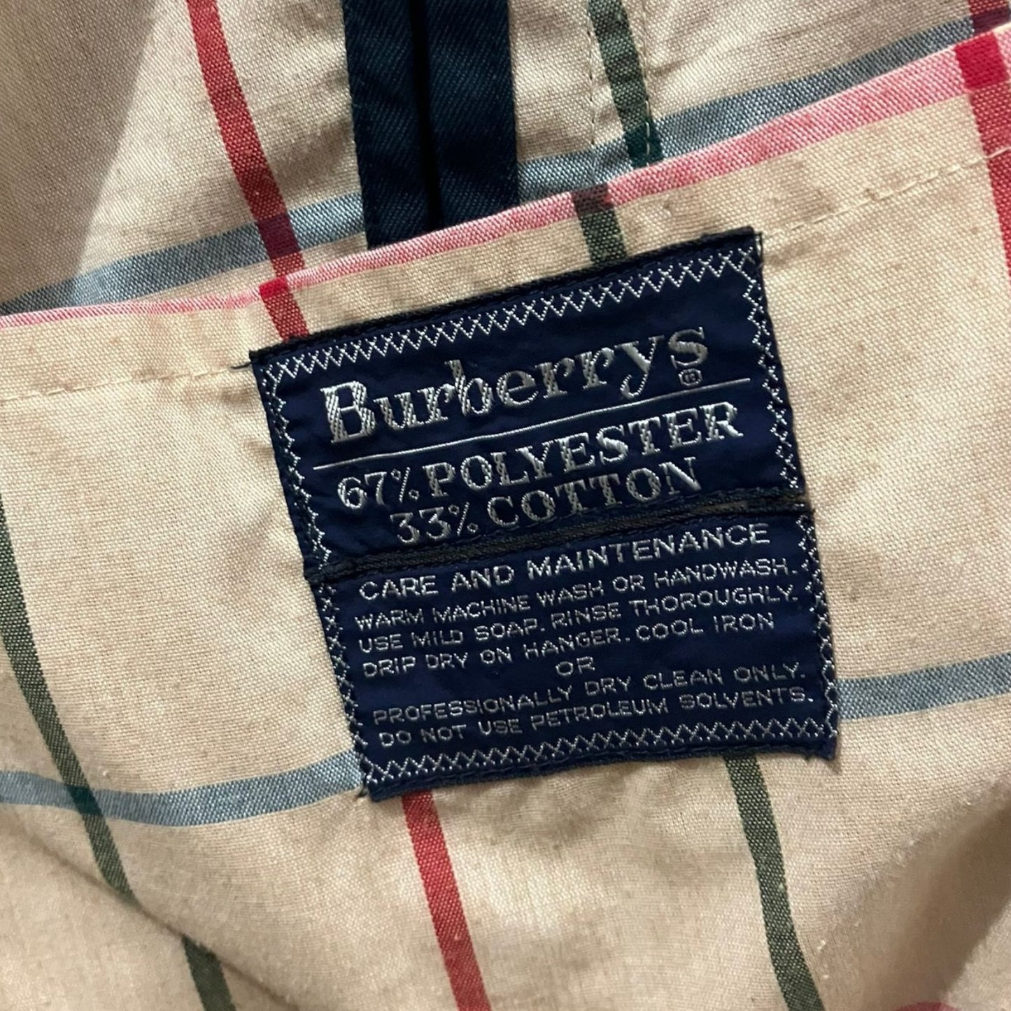 Trench Burberry Vintage Blu