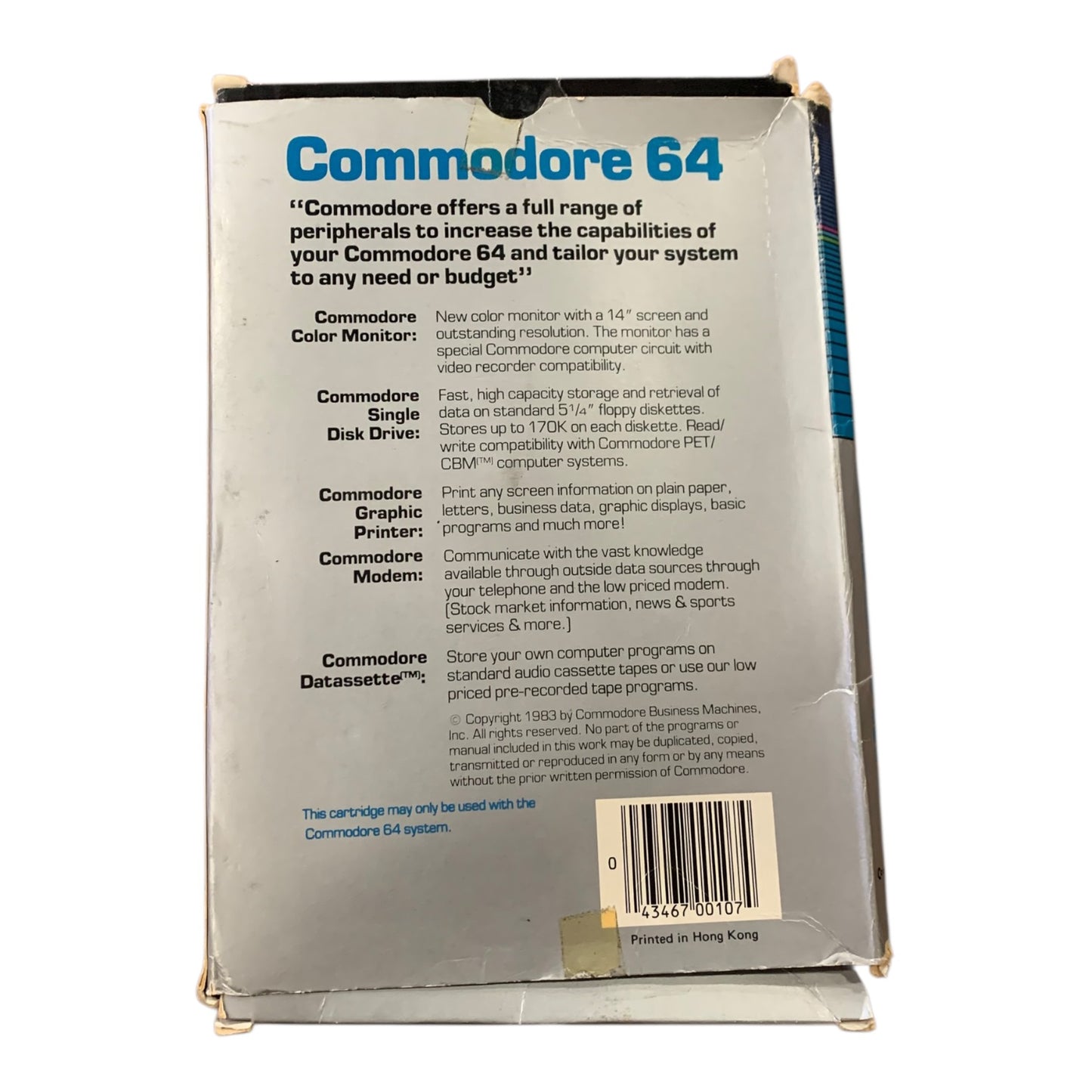 Gioco Commodore Blue sprint