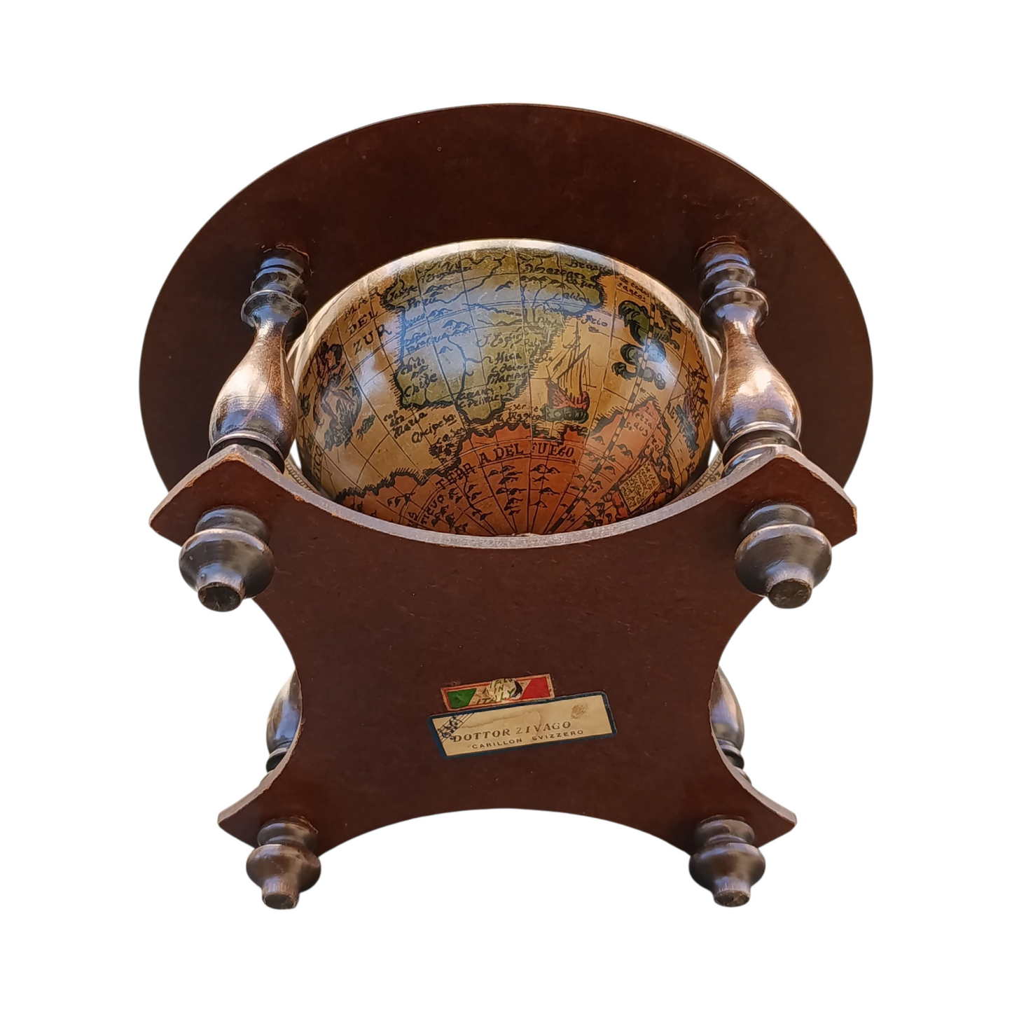 Globo Vintage Mappamondo Calendario Oroscopo