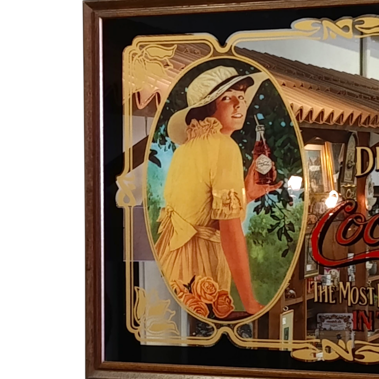 Specchio Pubblicitario Vintage Coca Cola