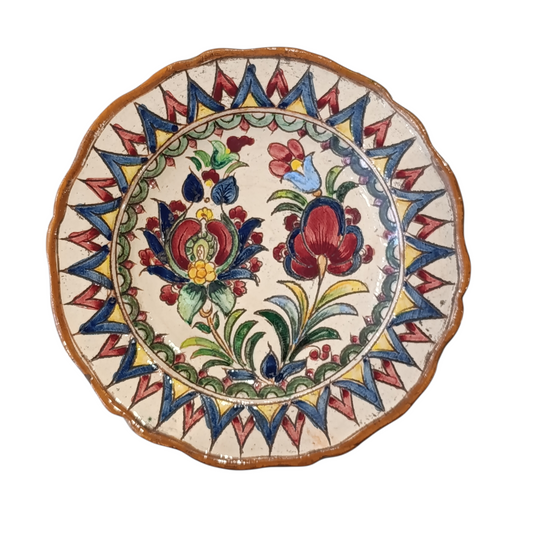 Coppia Piatti Ceramica Graffita Lapucci M.S.S.