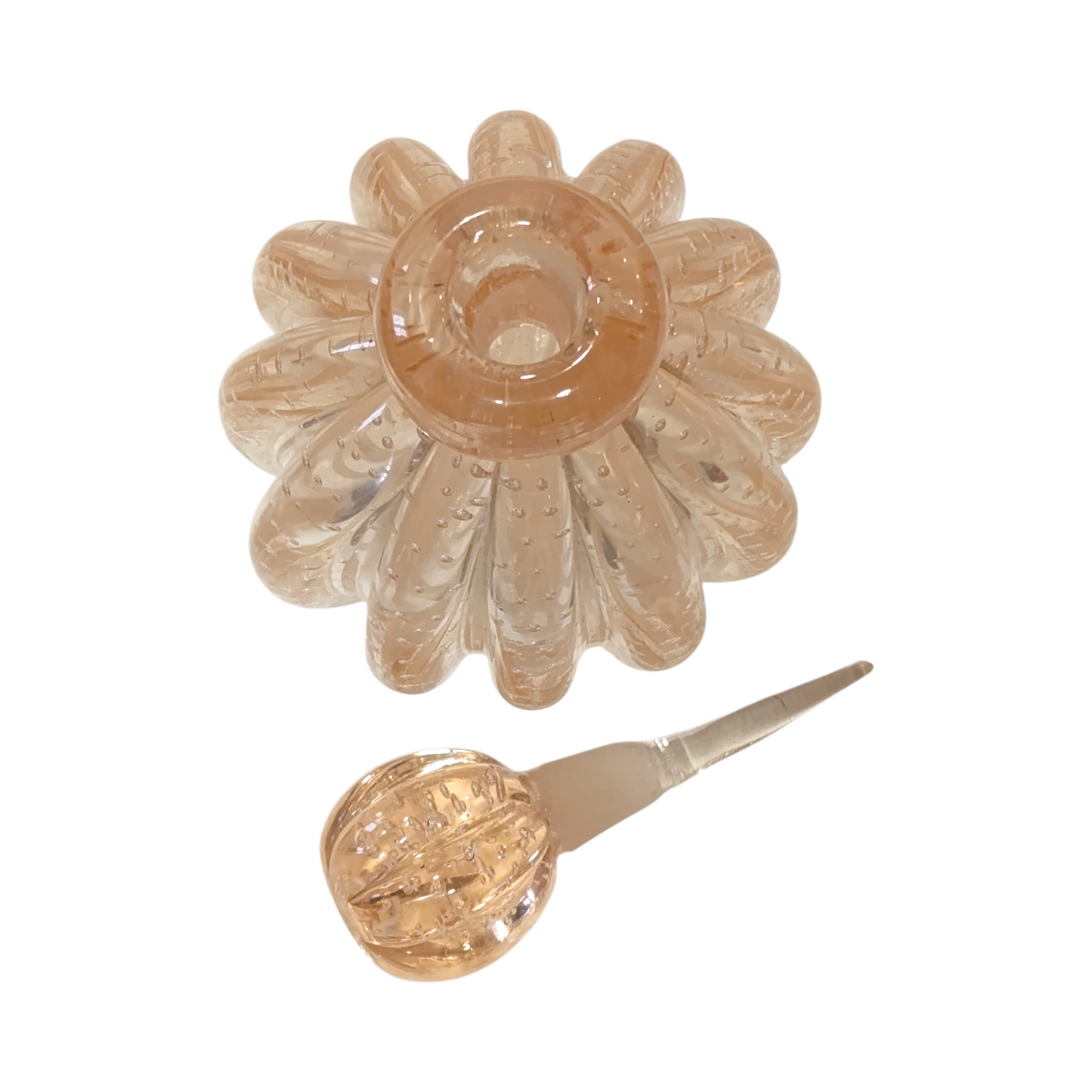 Murano Barovier Set Boccetta Portaprofumo e Vaporizzatore