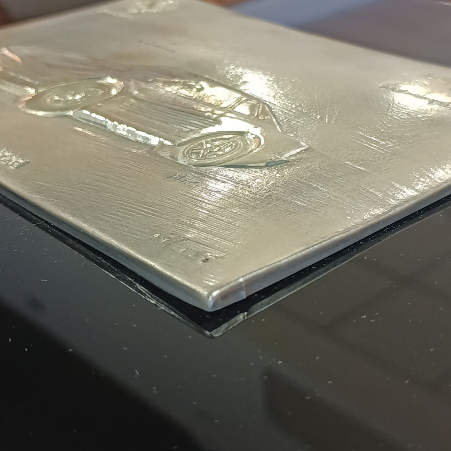 Quadro Ferrari Testarossa Argento 999.9 Edizione Limitata Anni 80