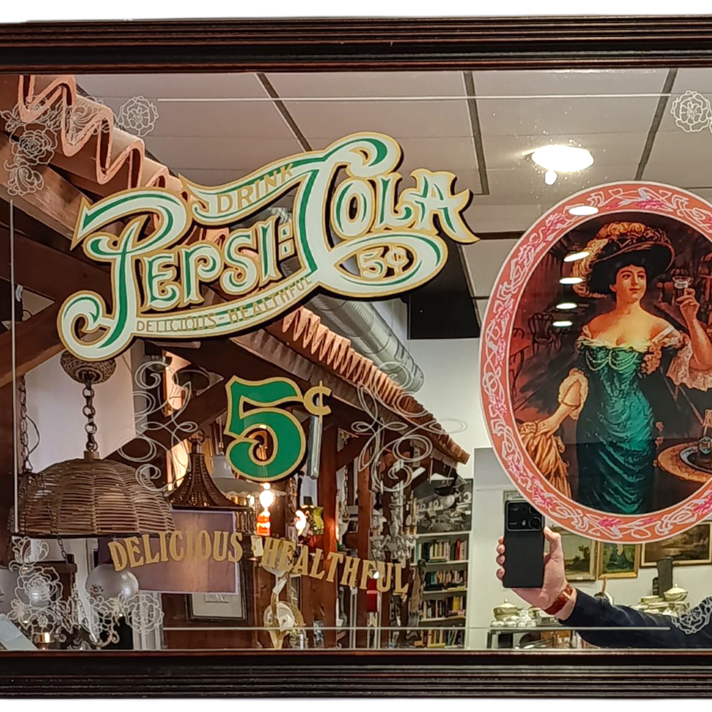 Specchio Pubblicitario Vintage Pepsi Cola
