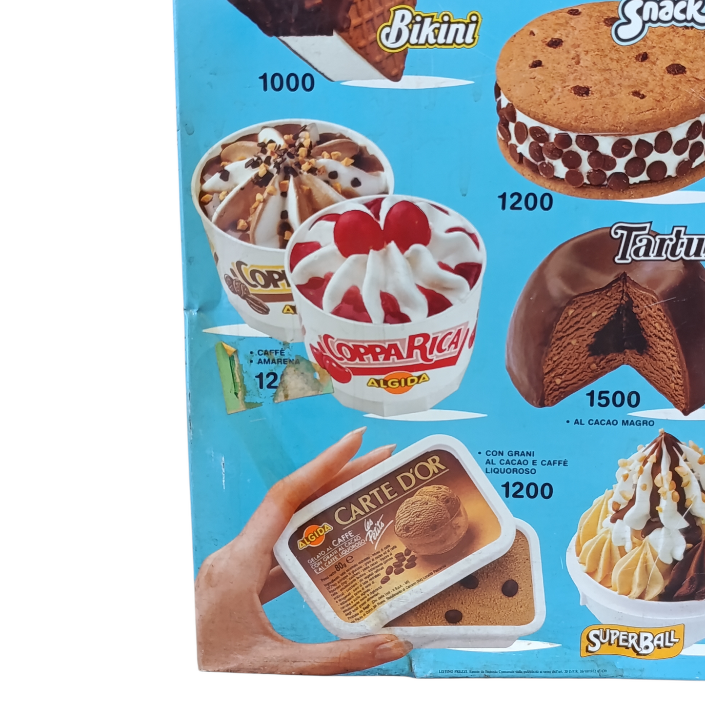 Pannello Pubblicitario Gelati Algida
