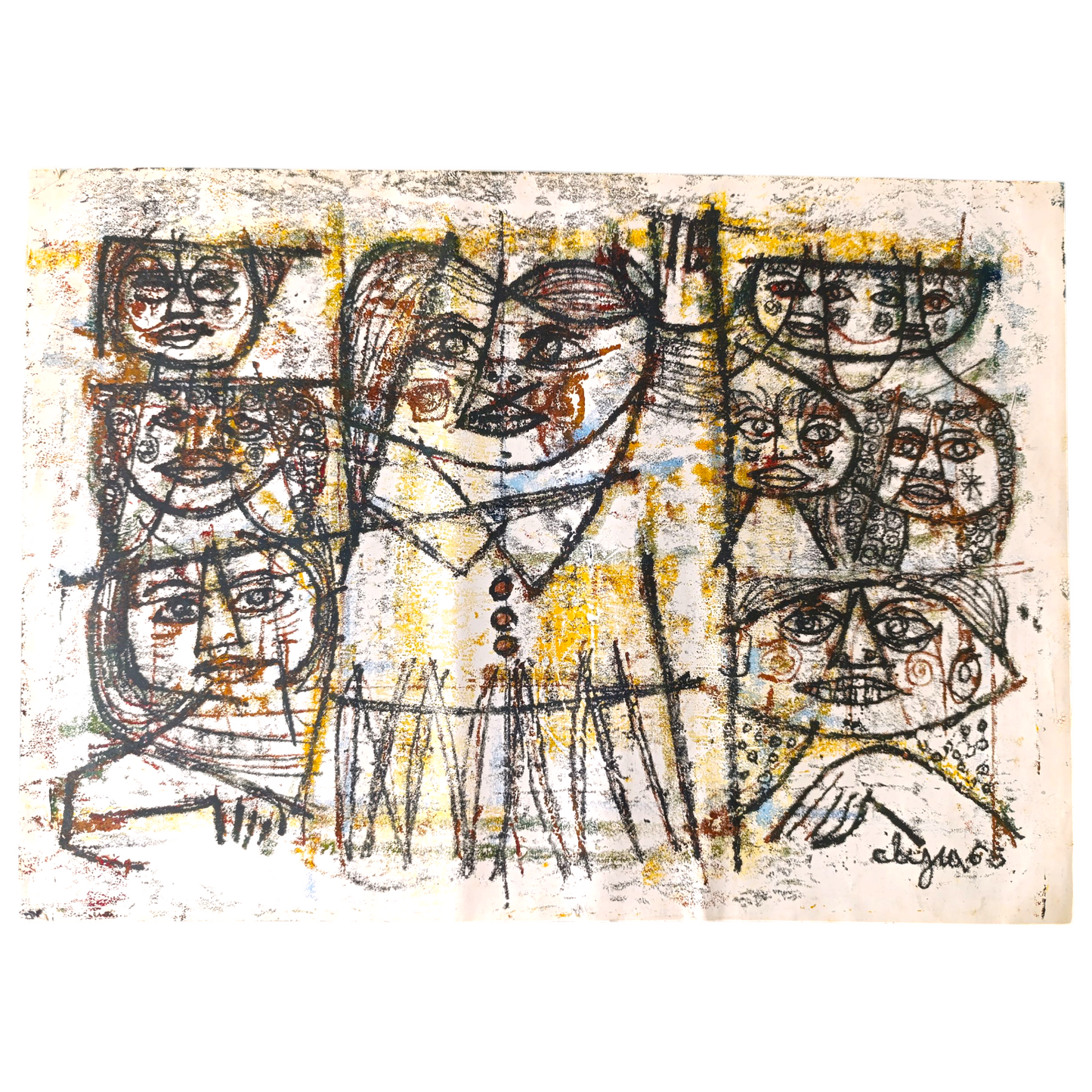 Quadro Dipinto Di Clizia (Marco Giani) 1965