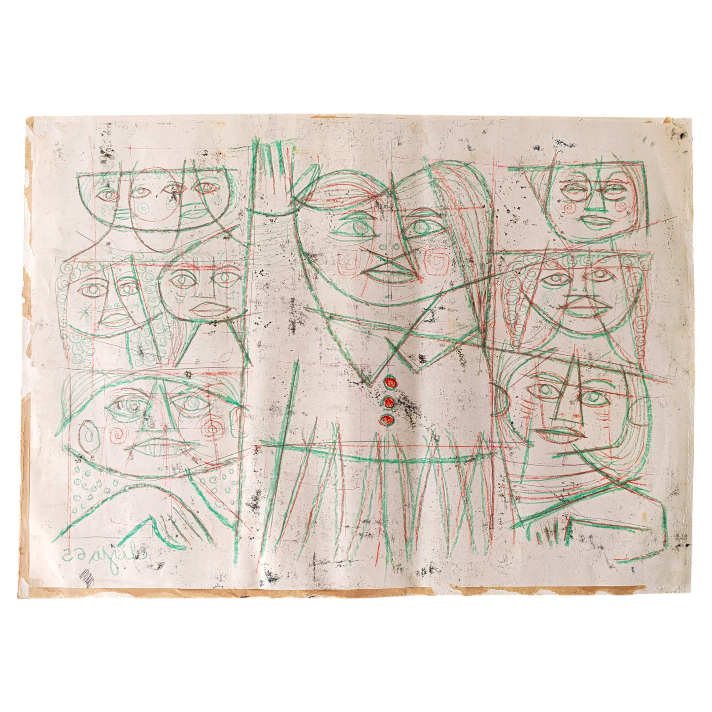Quadro Dipinto Di Clizia (Marco Giani) 1965