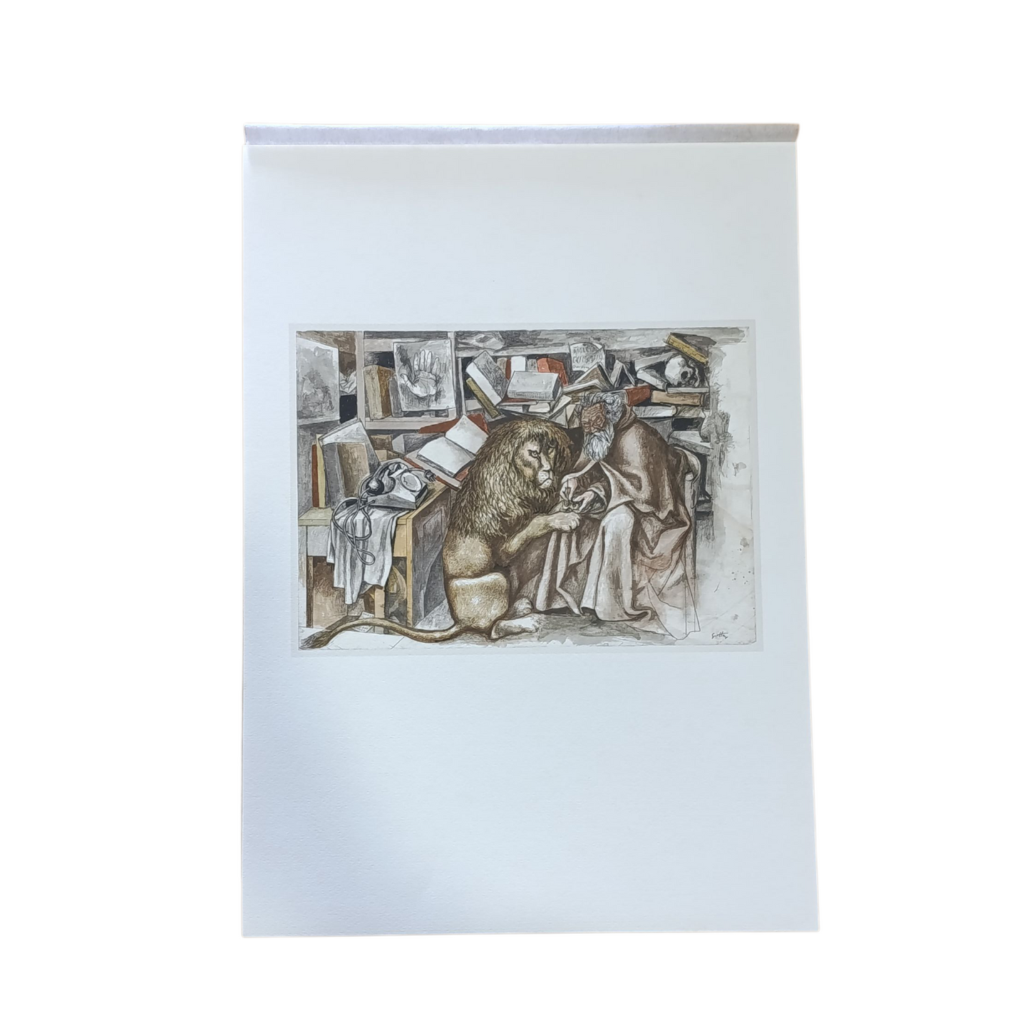 Litografie Guttuso Ed. Seat 1982 Carmine Benincasa Maurizio Calvesi