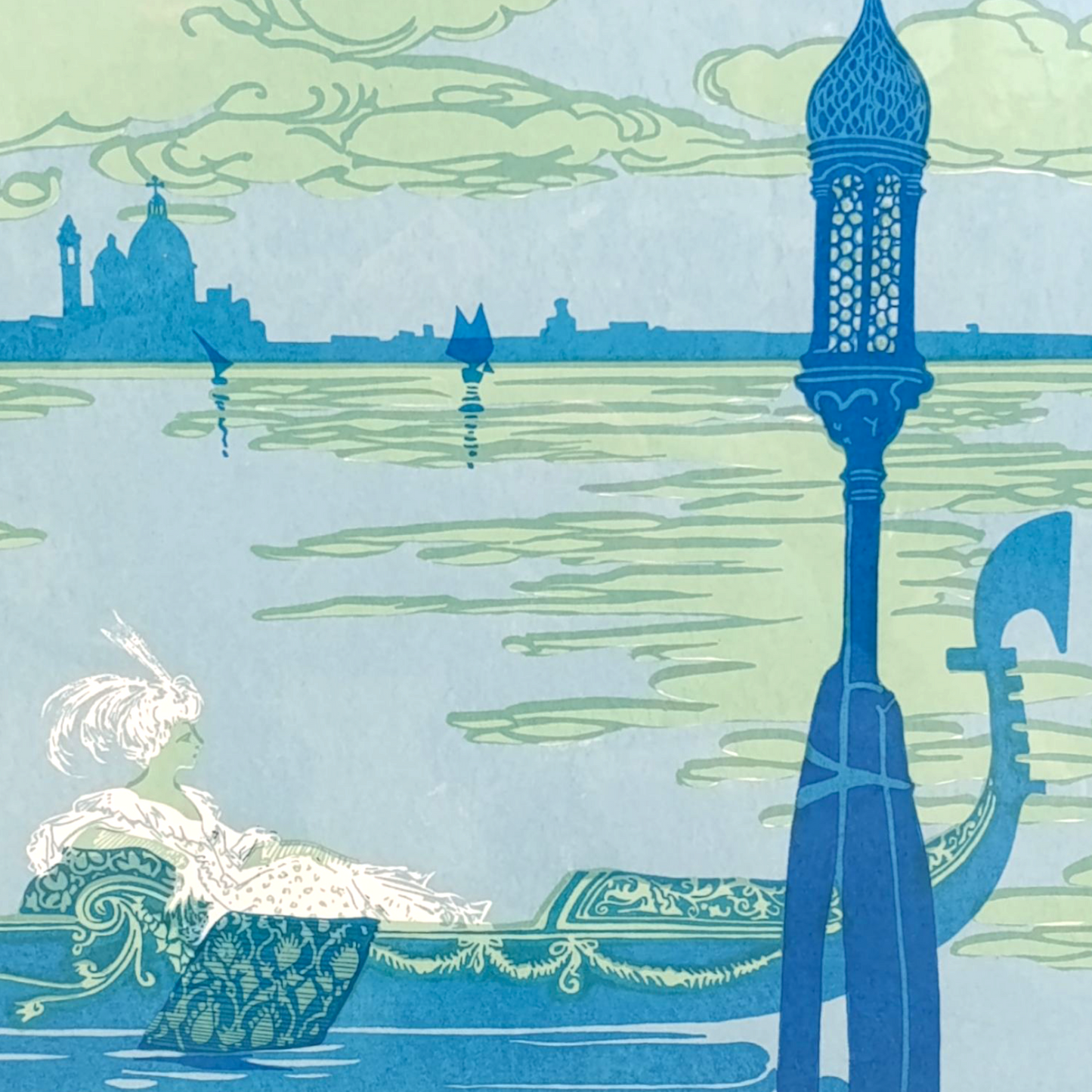 Quadro Serigrafia Laguna Venezia Di Carlo Bivoni