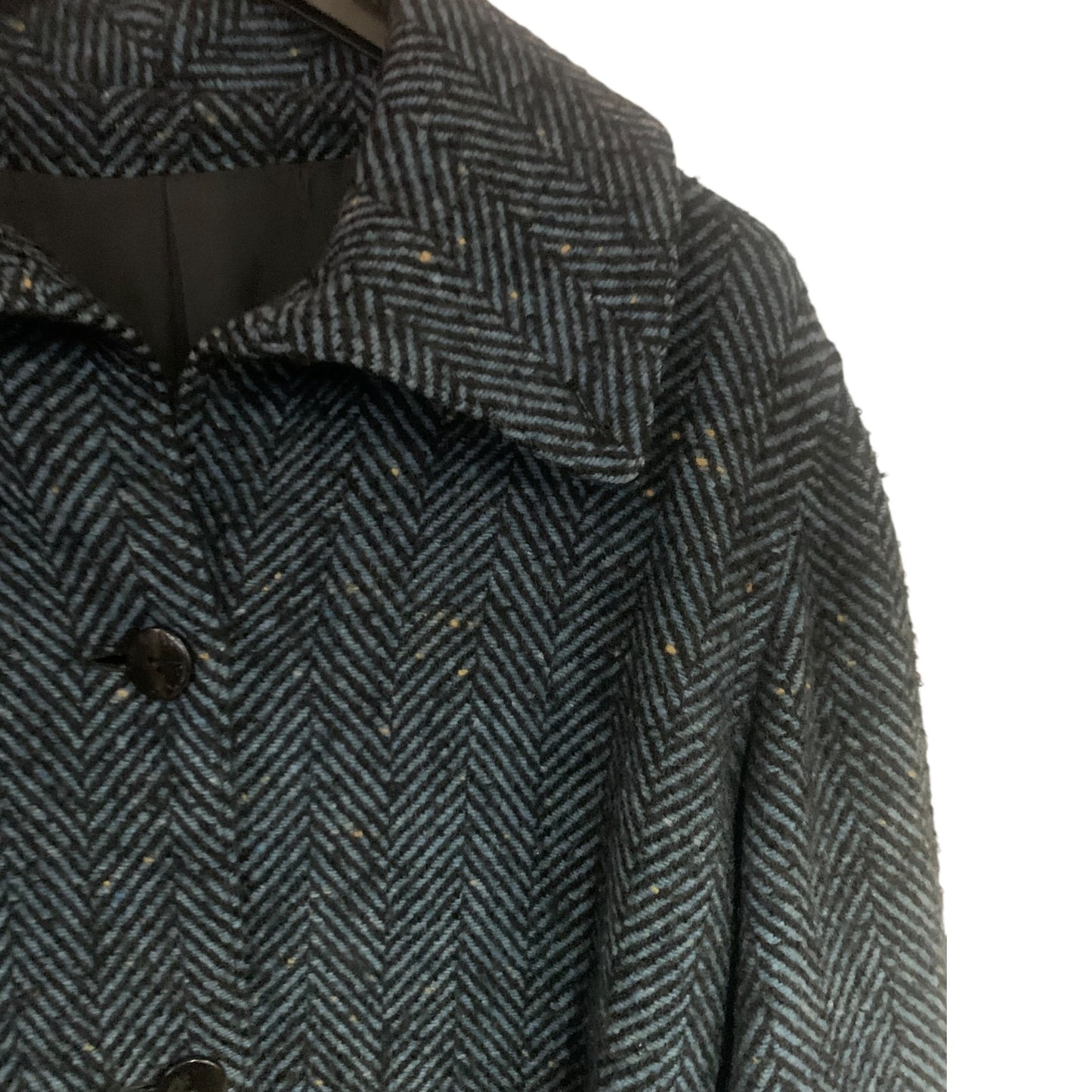 Cappotto Donna Vintage Lana Blu