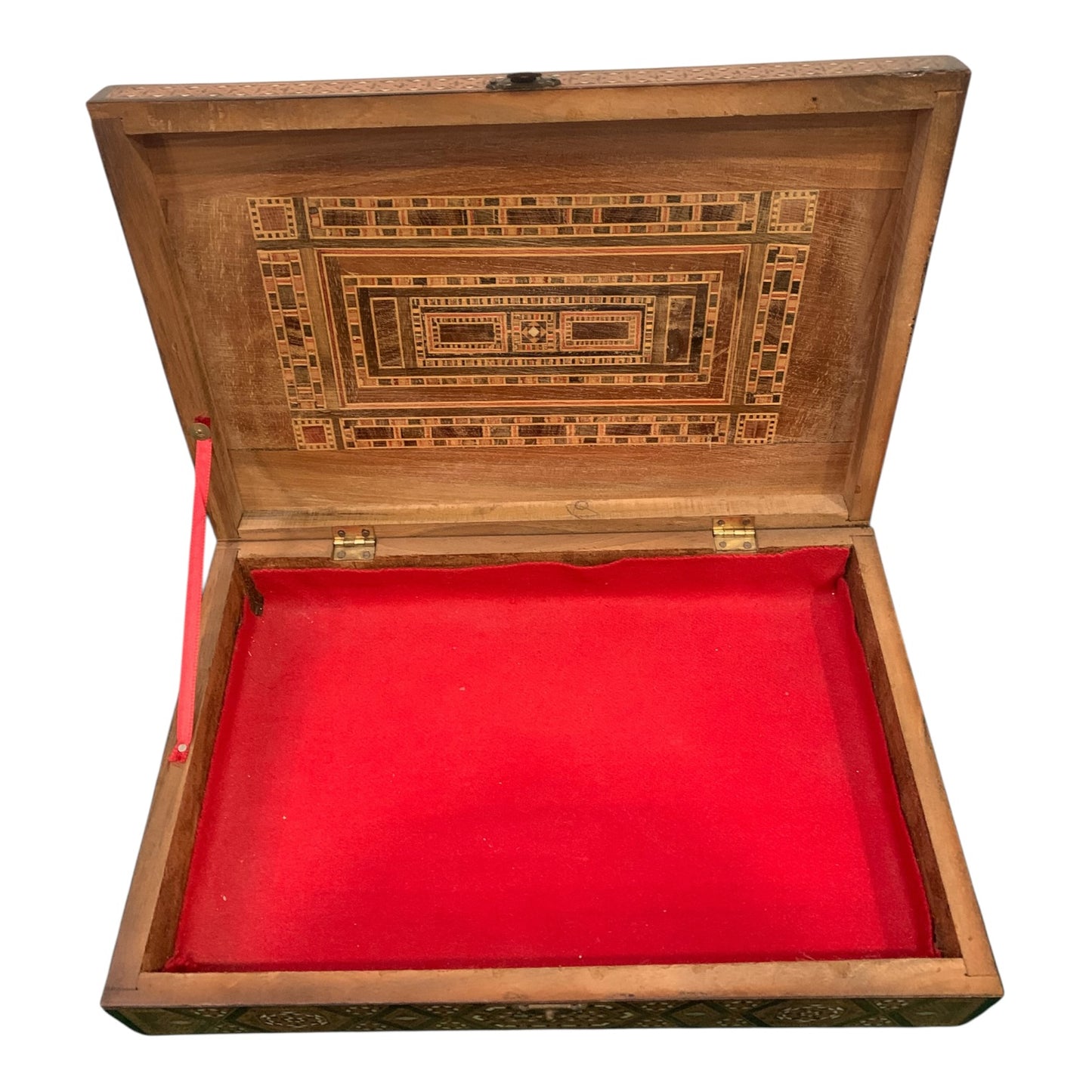 Scatola Legno Vintage Intarsiata