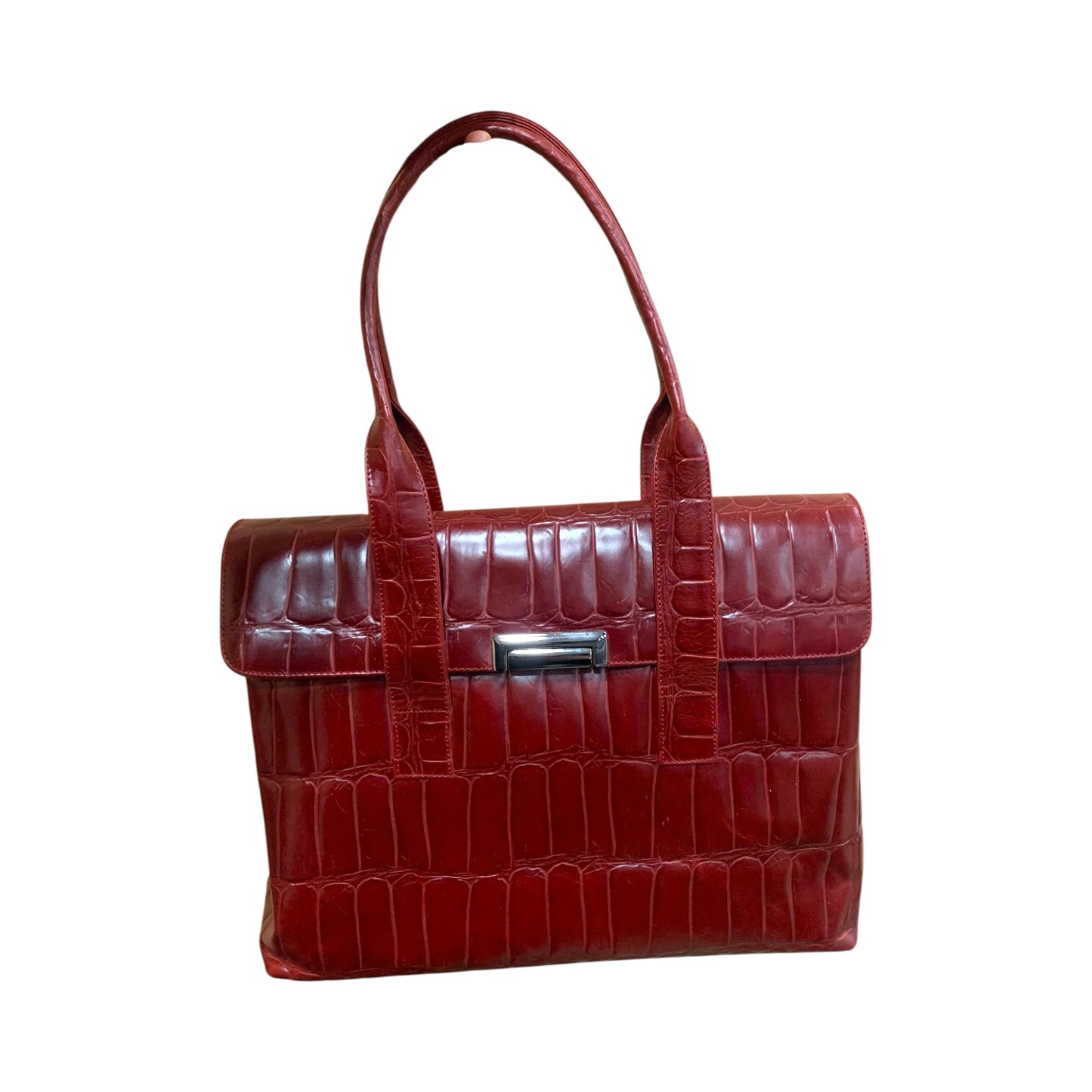 Borsa Donna Vintage Pelle Bordeaux Made In Italy