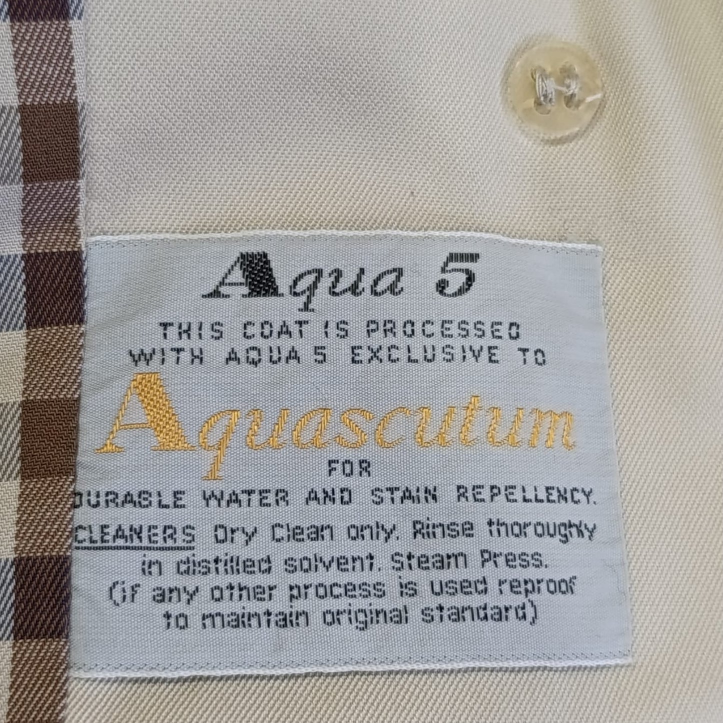 Trench Vintage Acquascutum Beige